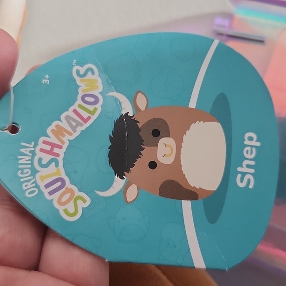 Squishmallows Shep Highland cow NWT 11 inch ish bend in tag Valentines - Picture 8 of 11
